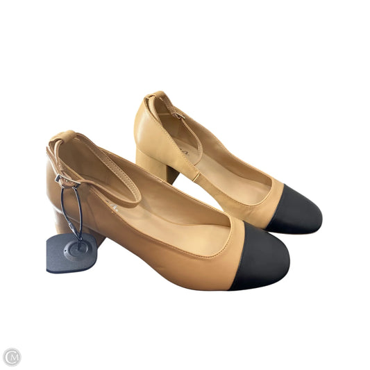 Shoes Heels Block By Soda In Black & Tan, Size: 10