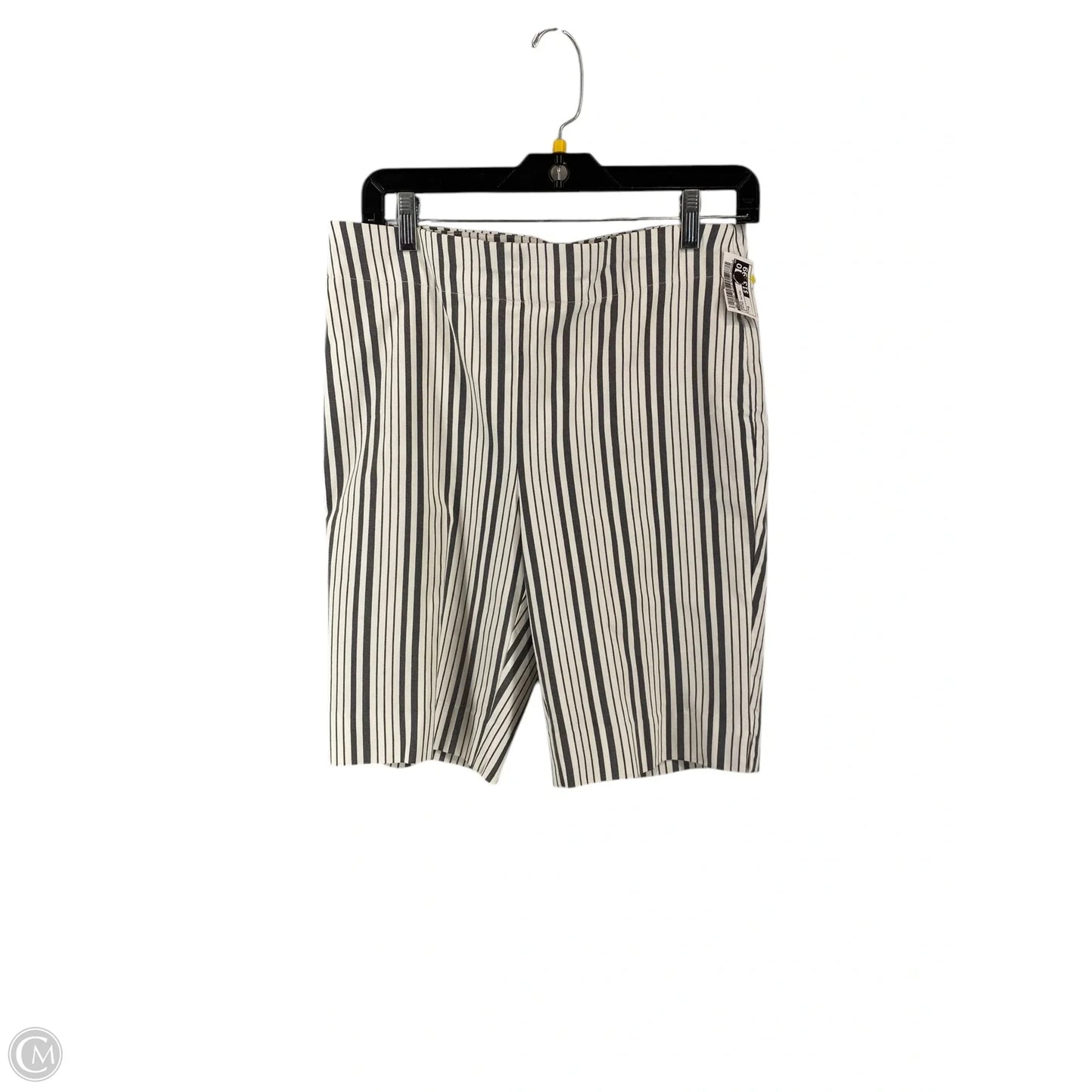 Shorts By Chicos In Striped Pattern, Size: 0