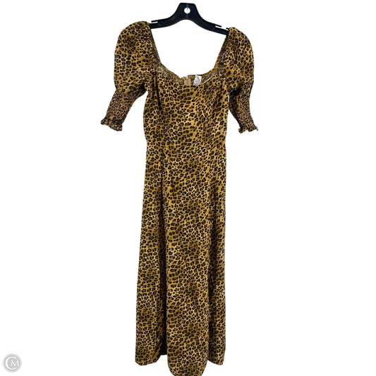 Dress Casual Midi By Blue Rain In Animal Print, Size: S