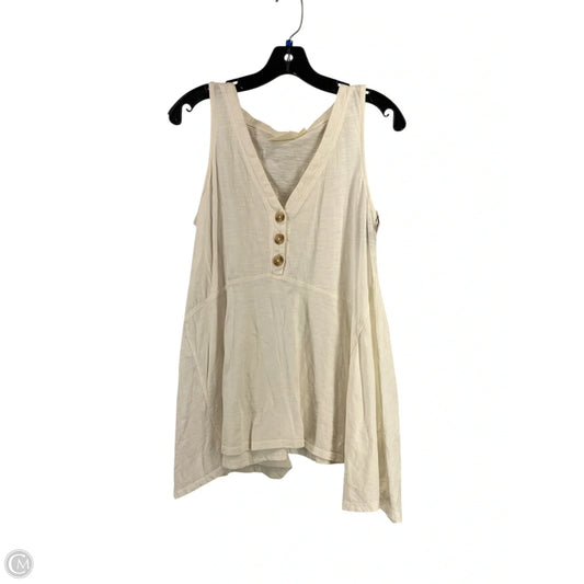 Top Sleeveless By Maeve In White, Size: S