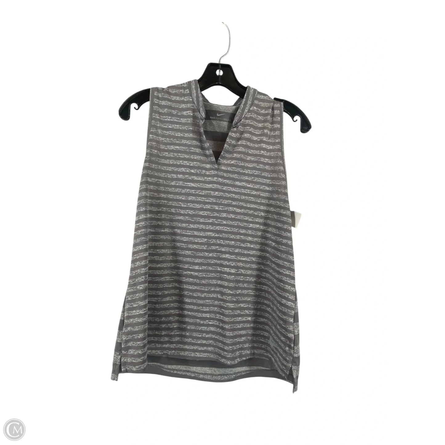 Athletic Tank Top By Nike In Grey, Size: M