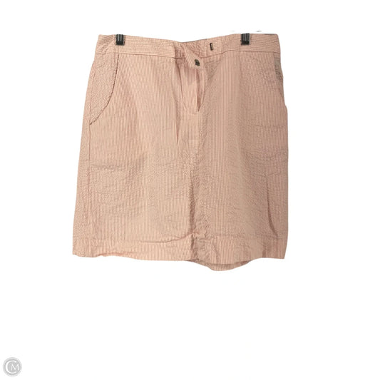 Skirt Mini & Short By Kenar In Pink & White, Size: 6