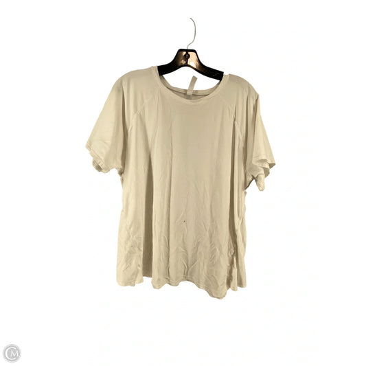 Top Short Sleeve By Cmc In White, Size: 2x