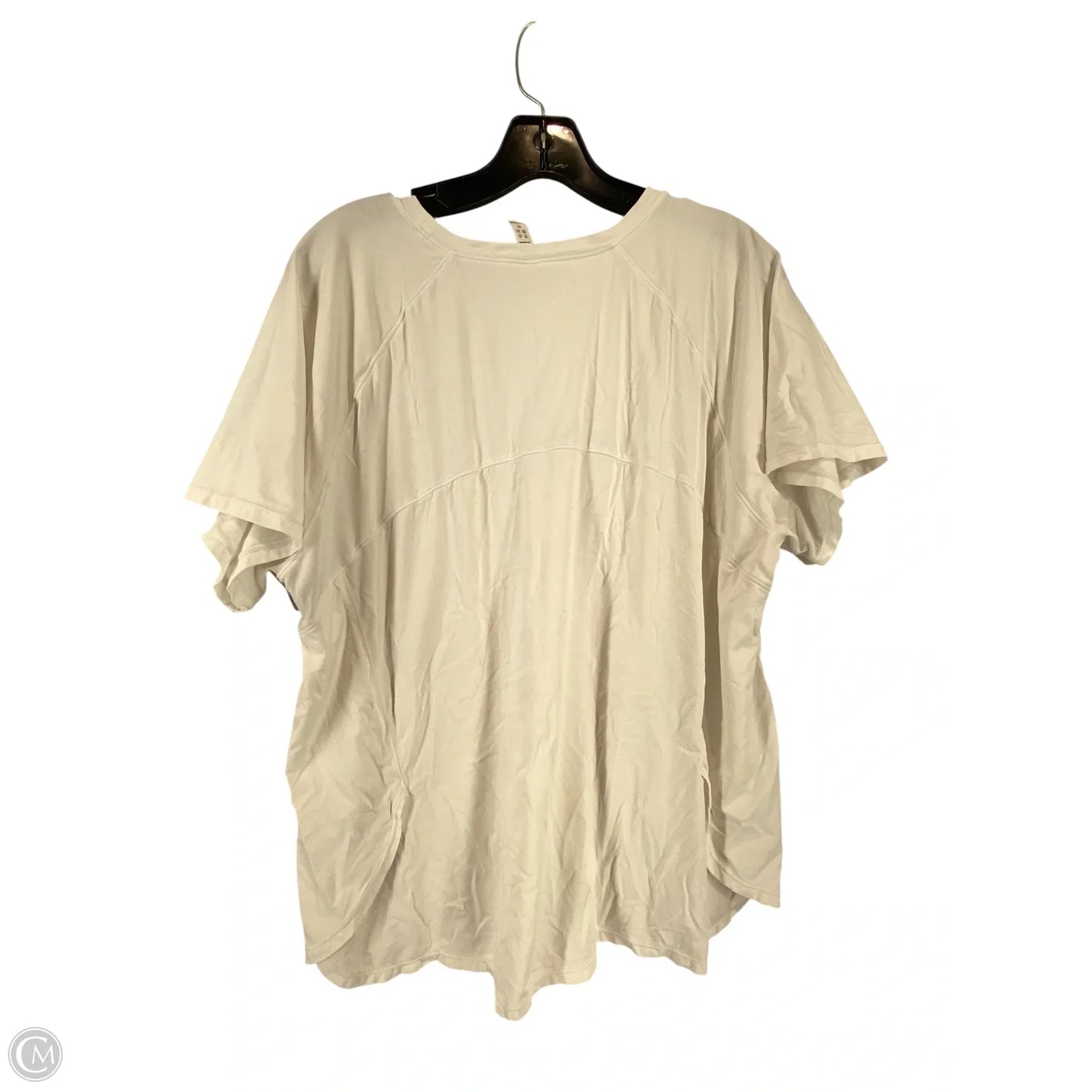 Top Short Sleeve By Cmc In White, Size: 2x