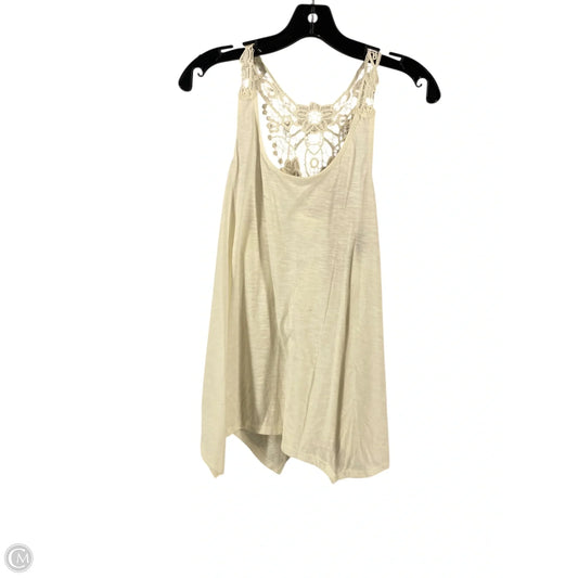 Top Sleeveless By American Rag In Cream, Size: L