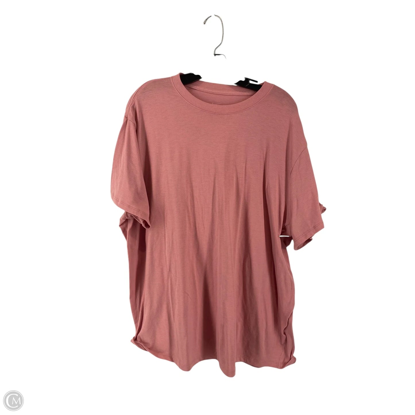 Athletic Top Short Sleeve By Nike In Pink, Size: Xl