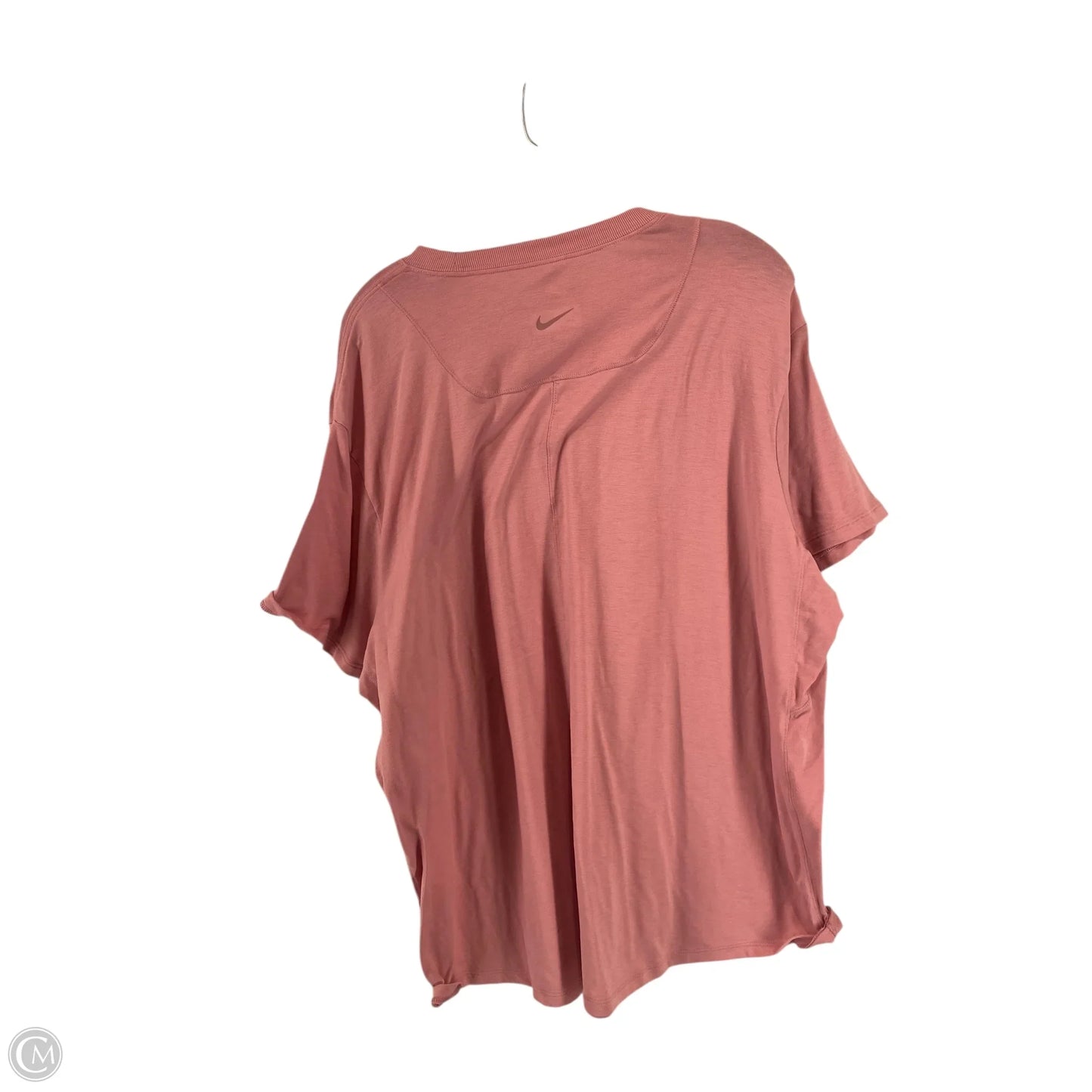 Athletic Top Short Sleeve By Nike In Pink, Size: Xl