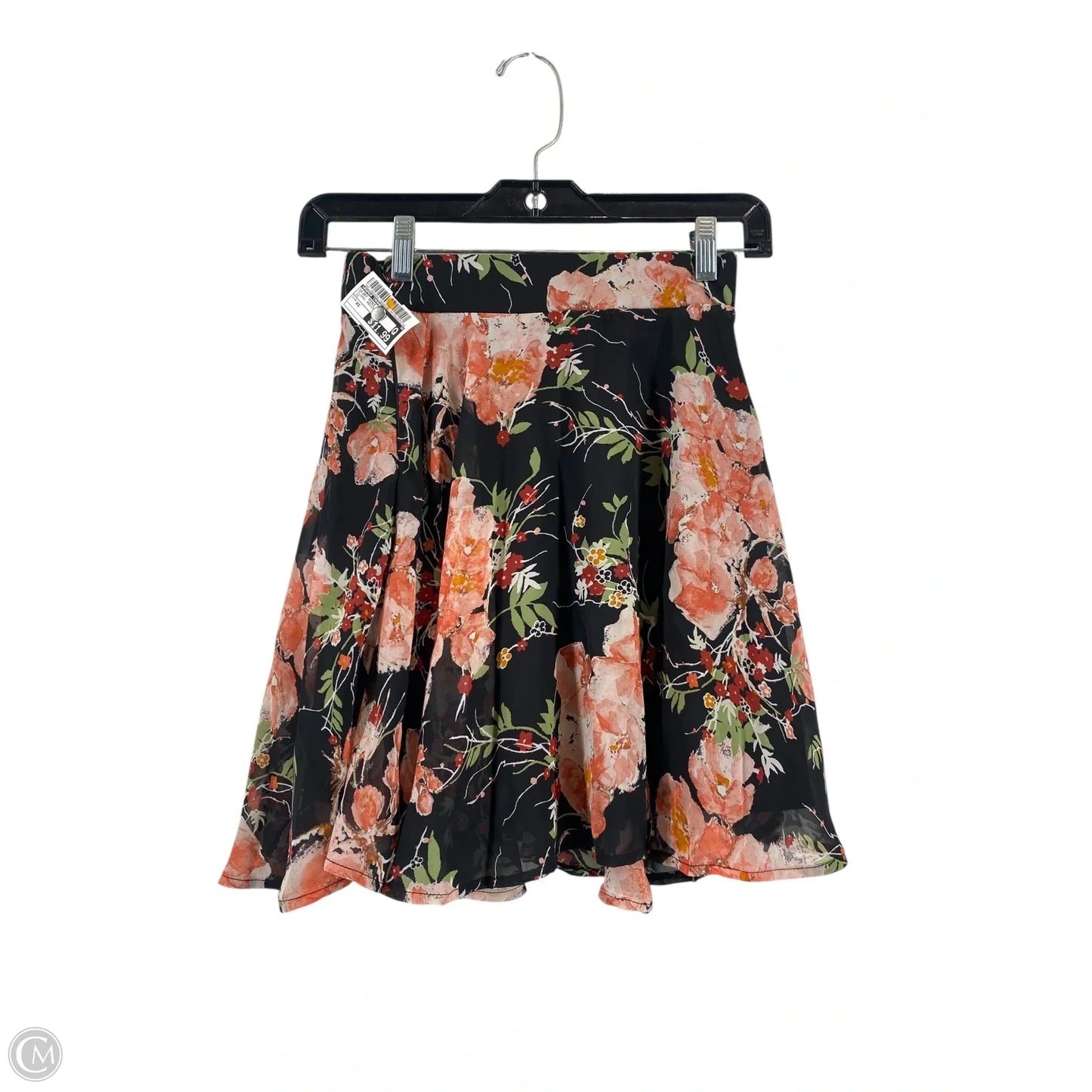 Skirt Mini & Short By Paper Crane In Floral Print, Size: Xs