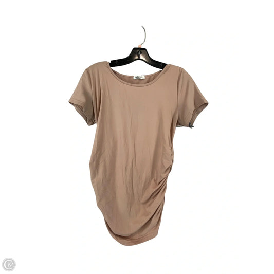 Maternity Top Short Sleeve By Cme, Size: S