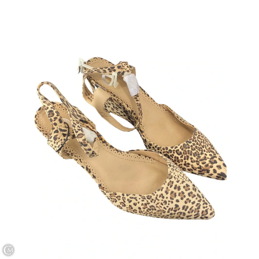 Shoes Heels Wedge By Cato In Animal Print, Size: 8.5