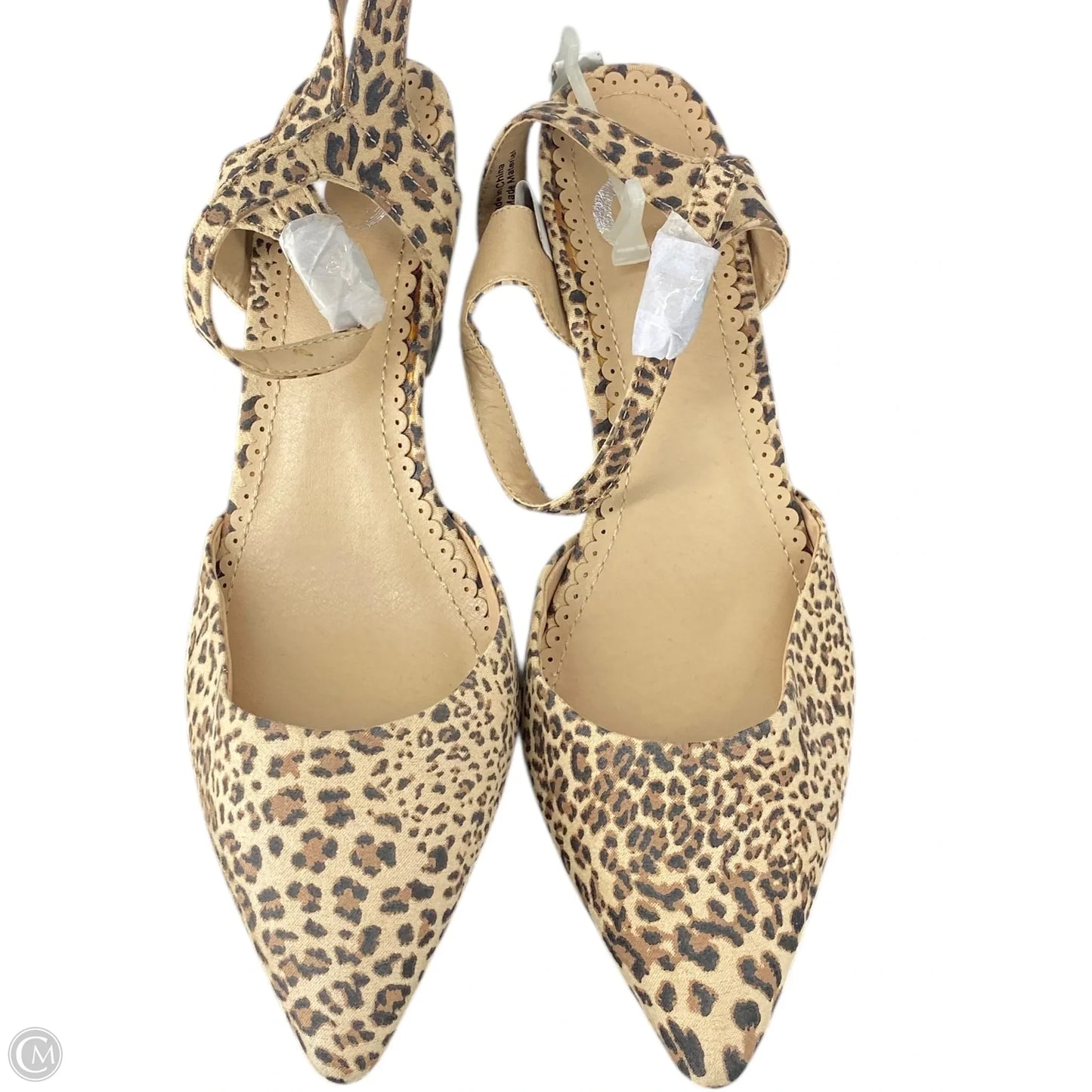 Shoes Heels Wedge By Cato In Animal Print, Size: 8.5