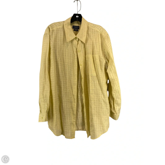 Top Long Sleeve By Liz Claiborne In Yellow, Size: L