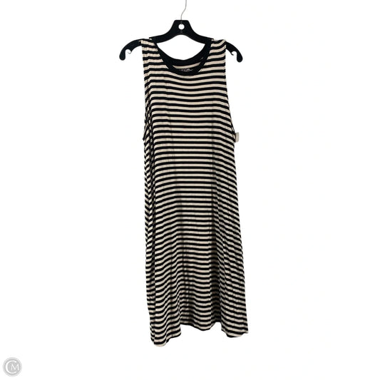 Dress Casual Maxi By Time And Tru In Striped Pattern, Size: Xxl