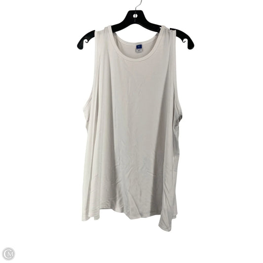 Athletic Tank Top By Old Navy In White, Size: Xl