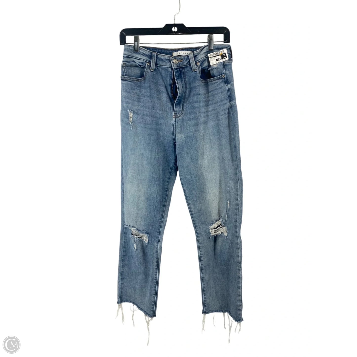 Jeans Cropped By Cme In Blue Denim, Size: 8