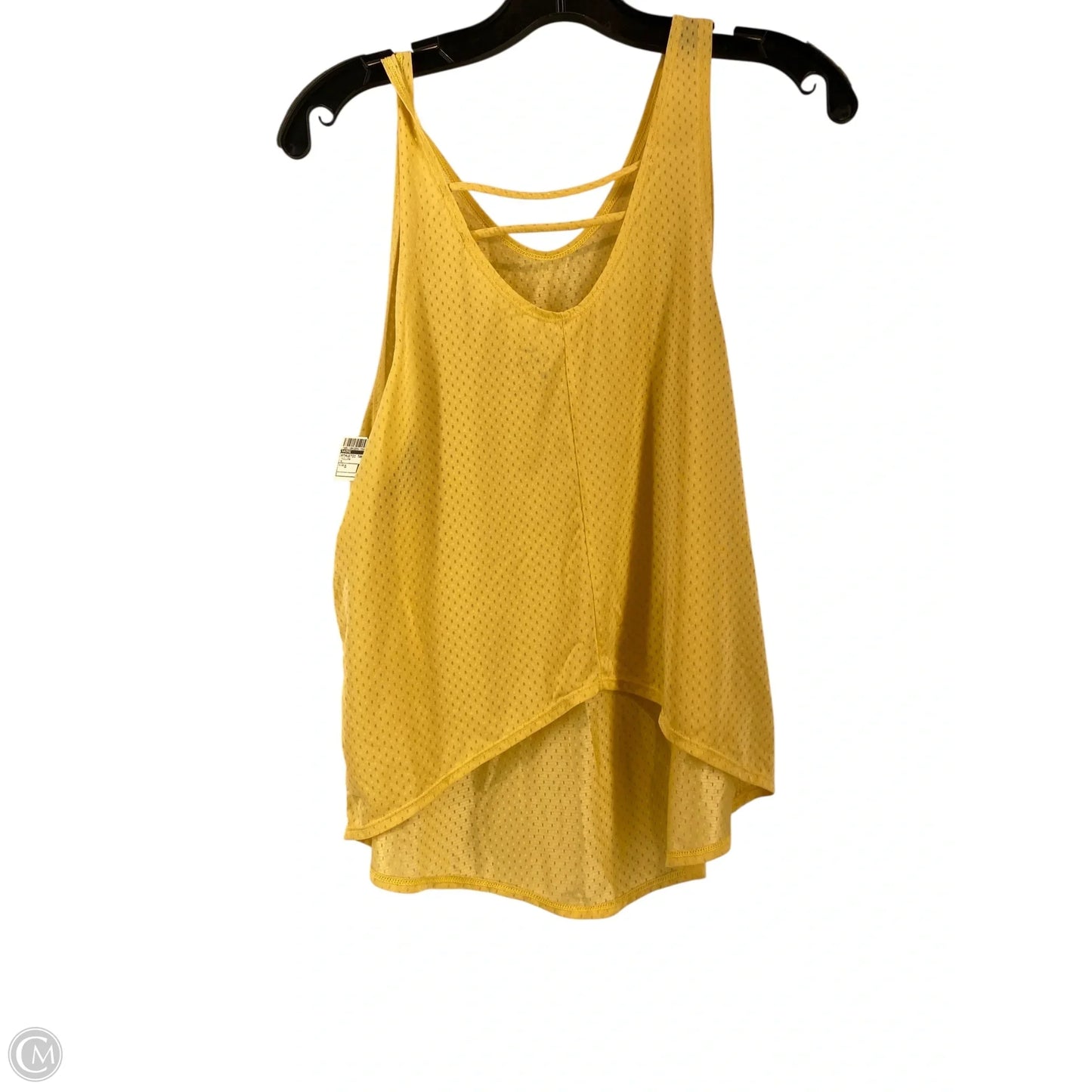 Athletic Tank Top By Nike In Yellow, Size: S