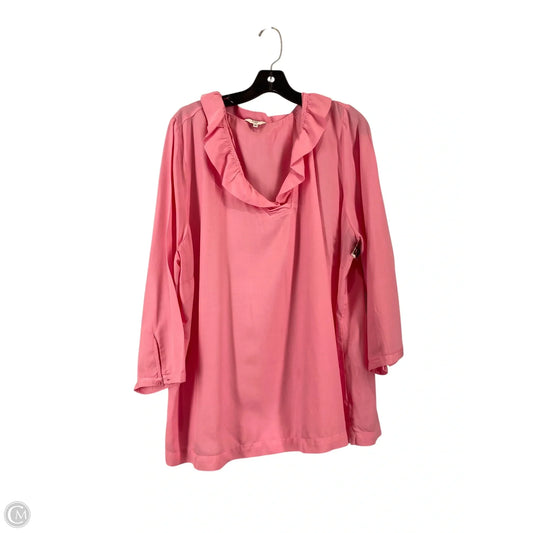 Top Long Sleeve By Crown And Ivy In Pink, Size: 3x