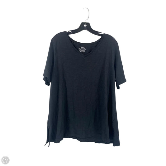 Top Short Sleeve By Chicos In Black