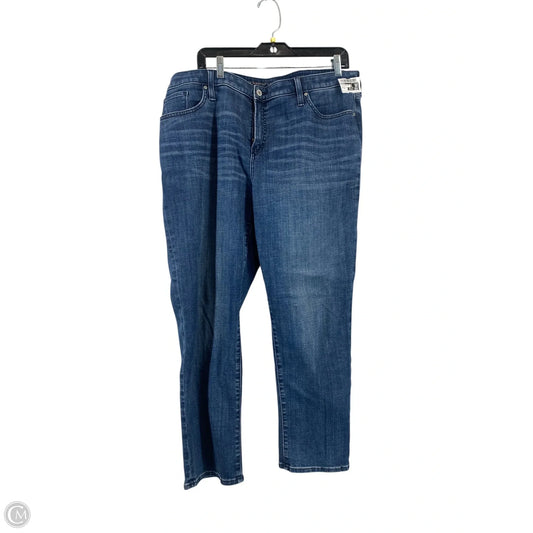 Jeans Boyfriend By Chicos In Blue Denim, Size: 16