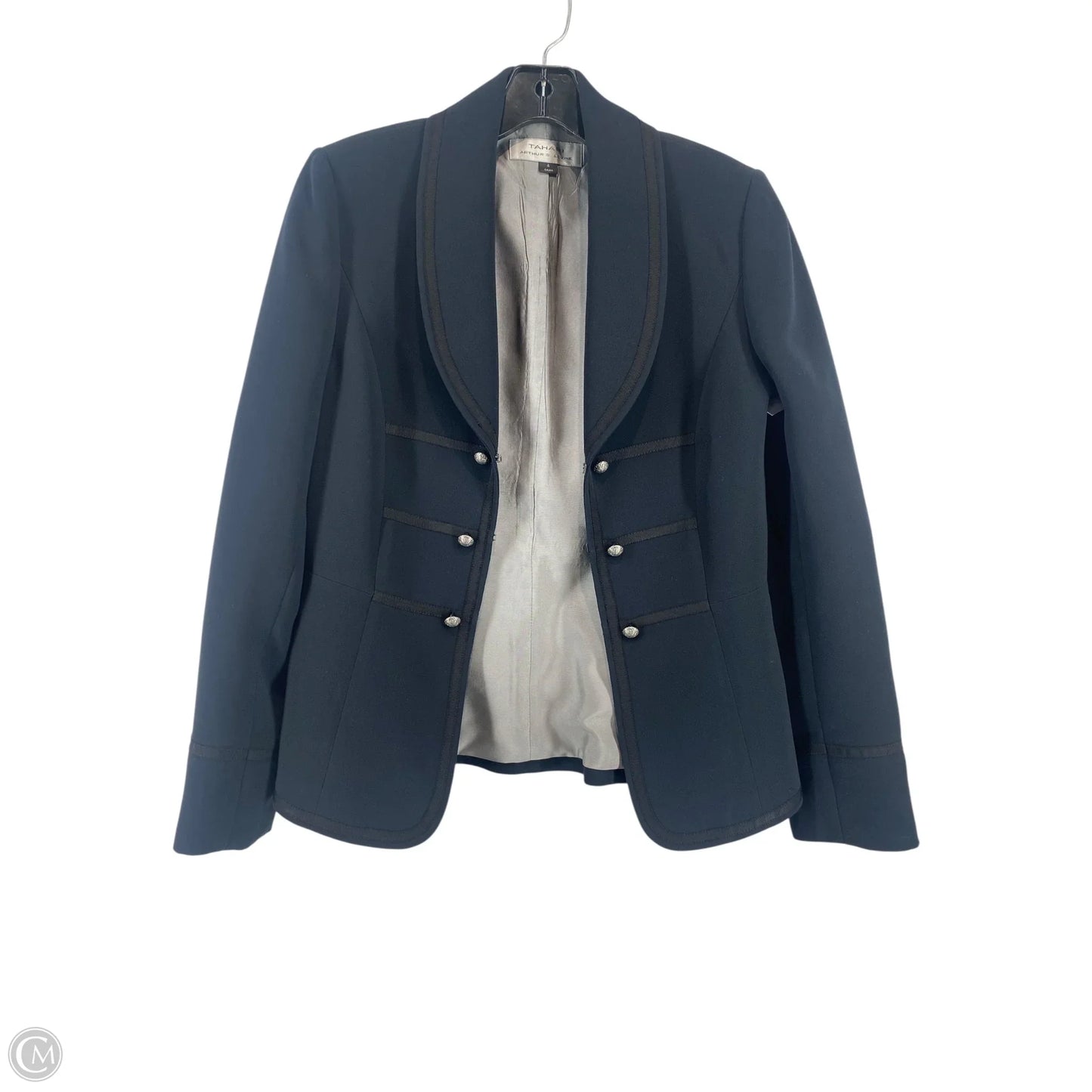 Blazer By Tahari By Arthur Levine In Black, Size: 4