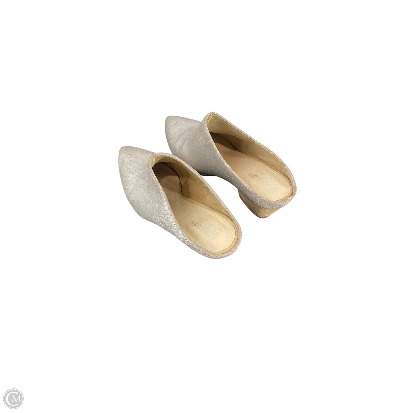 Shoes Heels Block By Seychelles In Silver, Size: 8