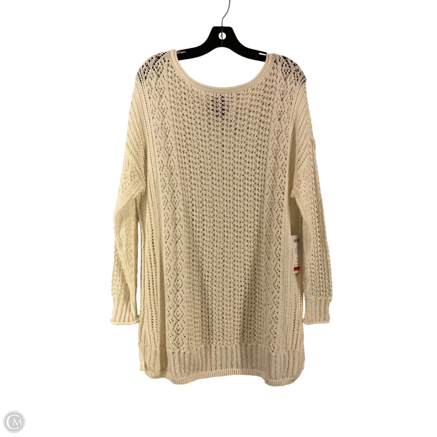 Top Long Sleeve By Chicos In White