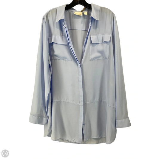 Top Long Sleeve By Chicos In Blue, Size: 2