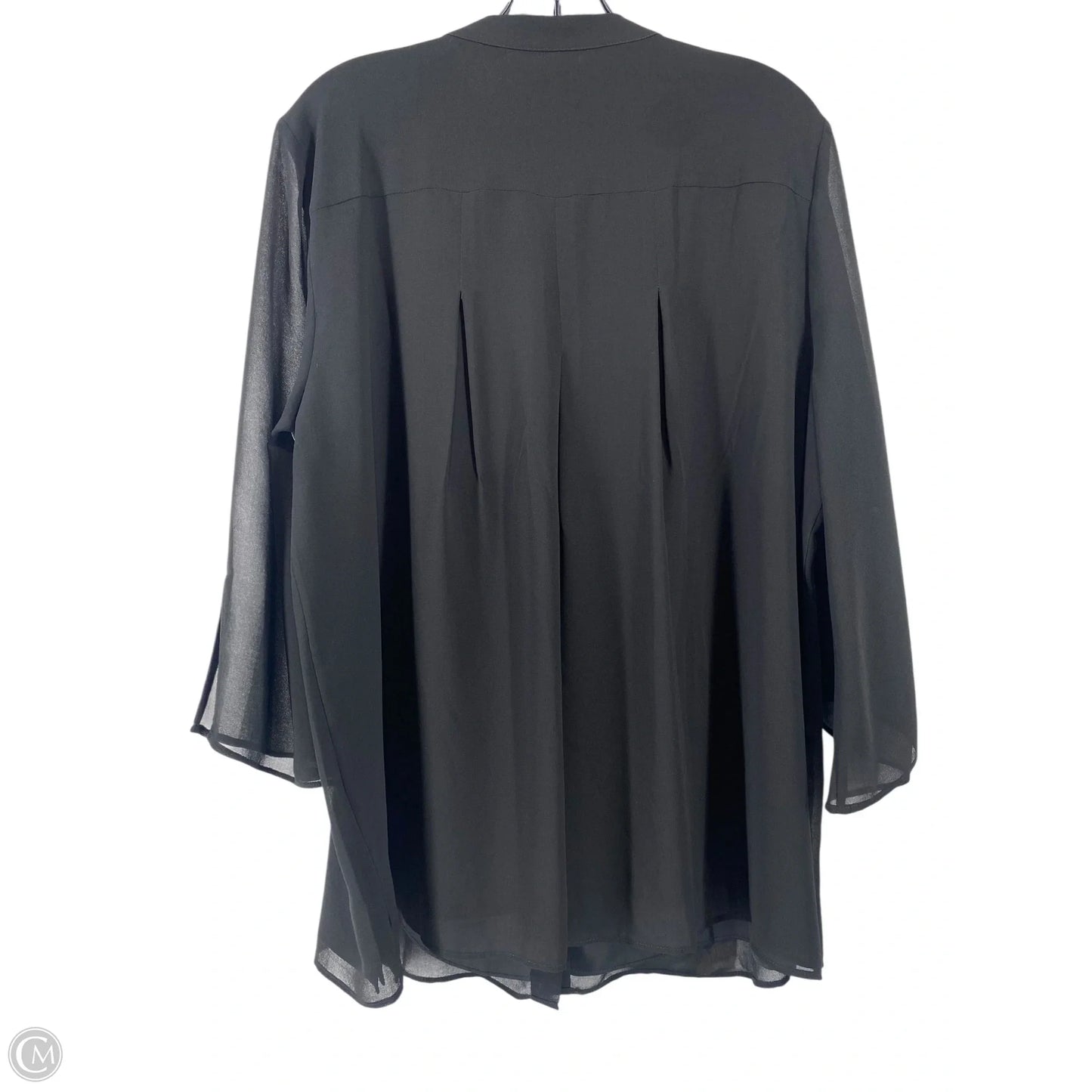 Top Long Sleeve By Chicos In Black, Size: 2