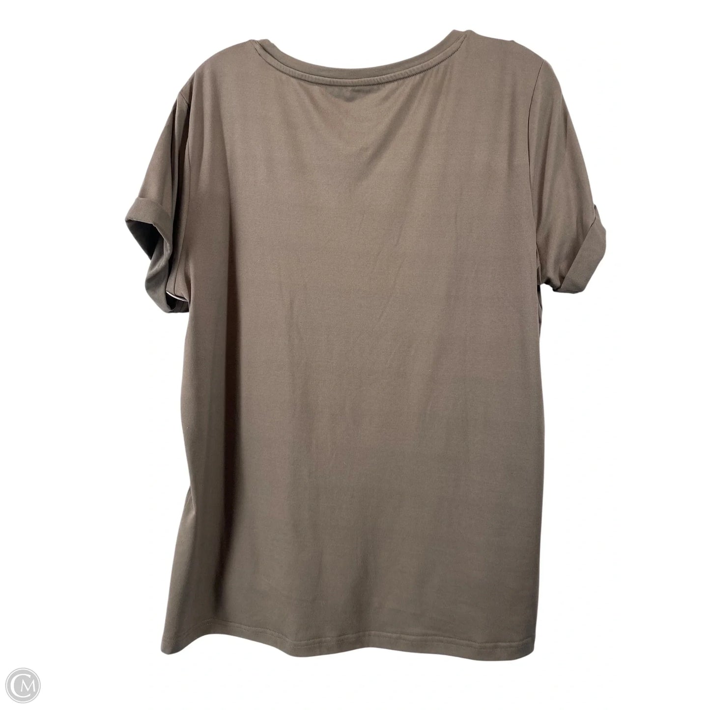 Athletic Top Short Sleeve By Cme In Grey, Size: Xl