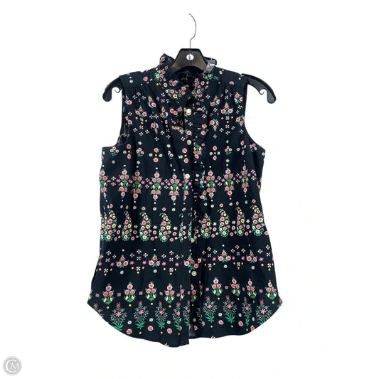 Top Sleeveless By Ann Taylor In Floral Print, Size: S