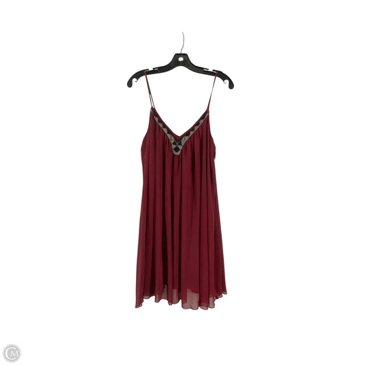 Dress Casual Short By Express In Maroon, Size: L