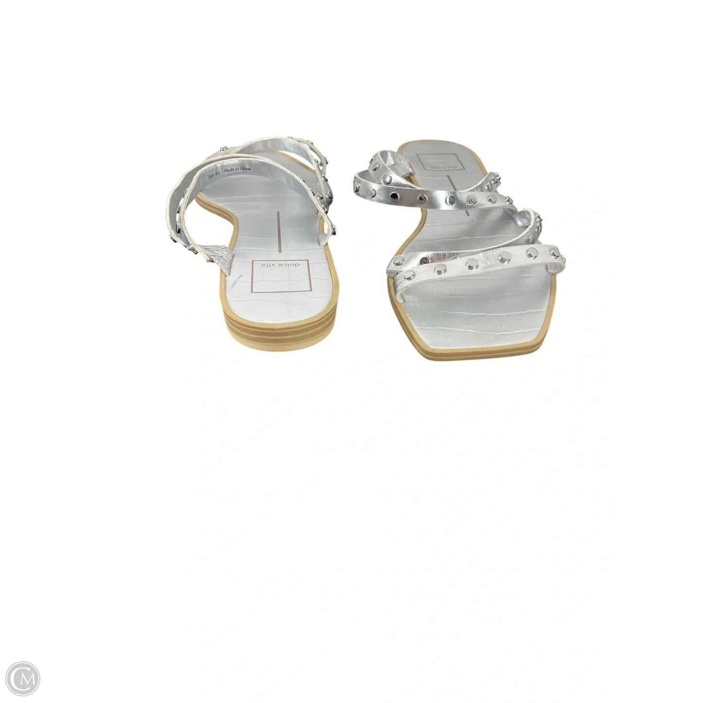 Sandals Flats By Dolce Vita In Silver, Size: 8.5