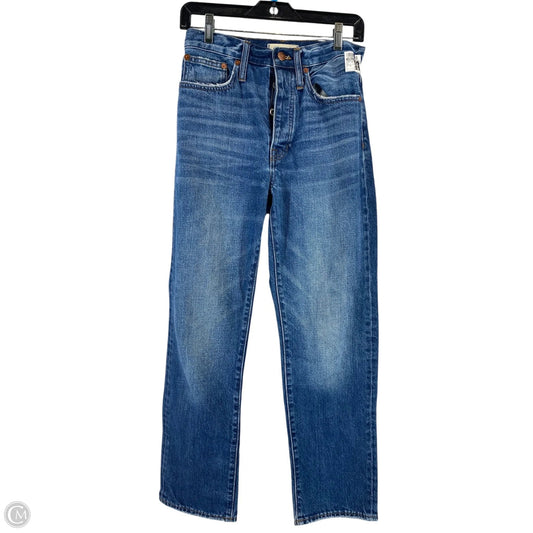 Jeans Straight By Madewell In Blue Denim, Size: 2