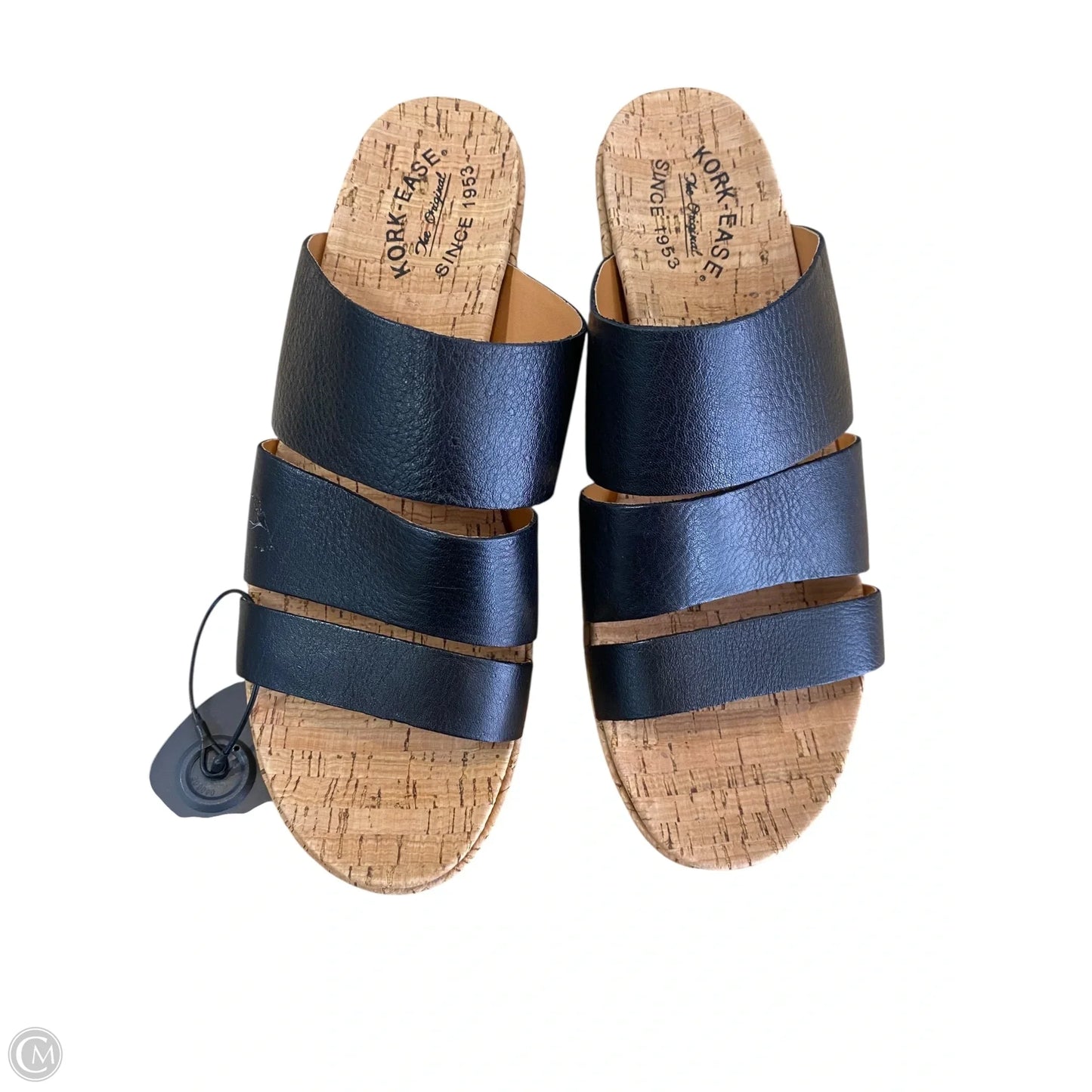 Sandals Heels Wedge By Kork Ease In Black, Size: 10