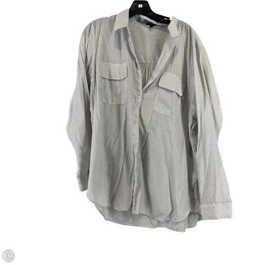 Top Long Sleeve By Express In Polkadot Pattern, Size: Xl