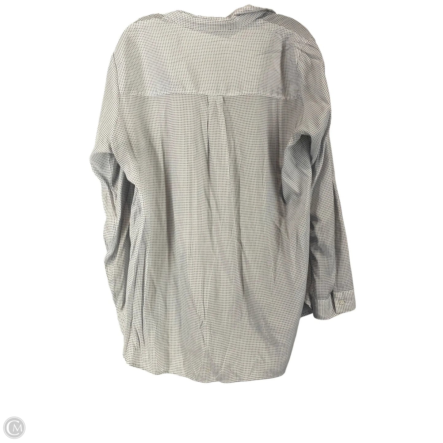 Top Long Sleeve By Express In Polkadot Pattern, Size: Xl