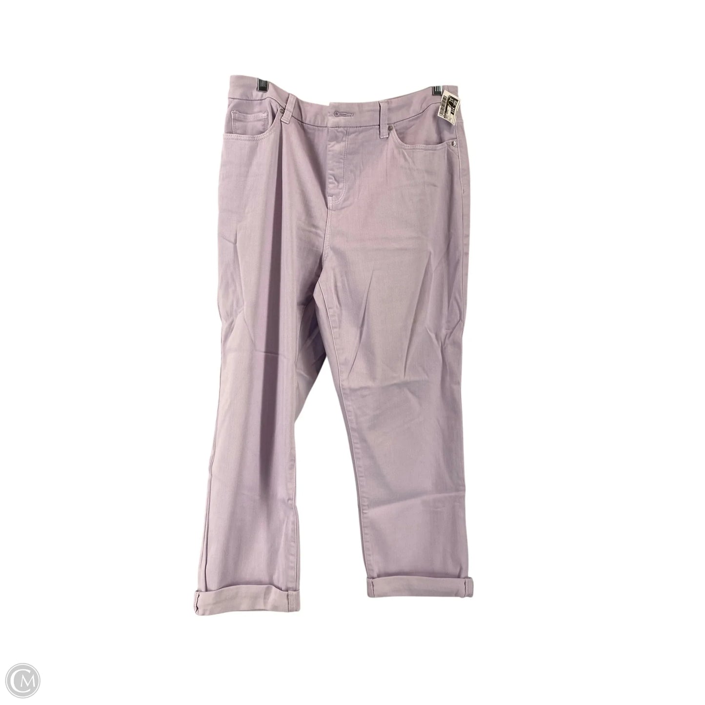 Pants Cropped By Chicos In Purple, Size: 2