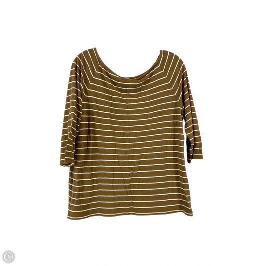 Top Long Sleeve By Chicos In Striped Pattern, Size: 2