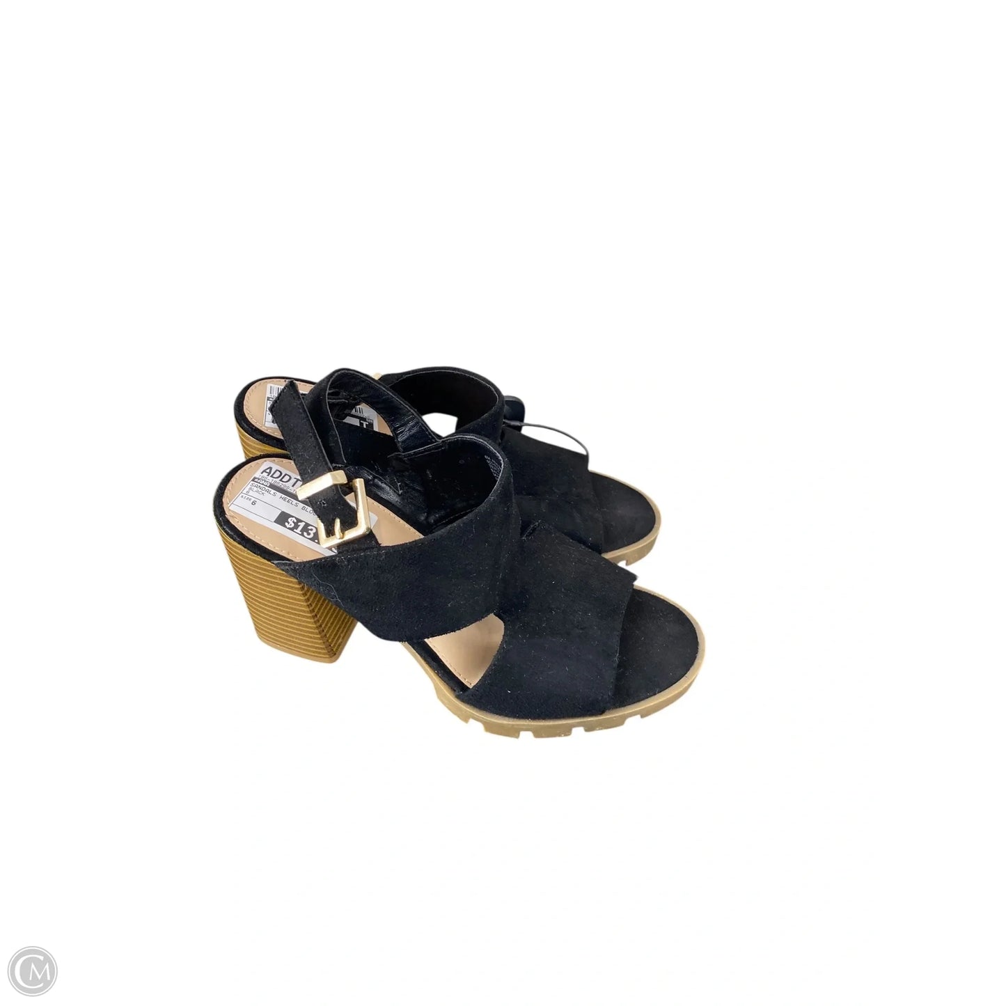 Sandals Heels Block By Ana In Black, Size: 6