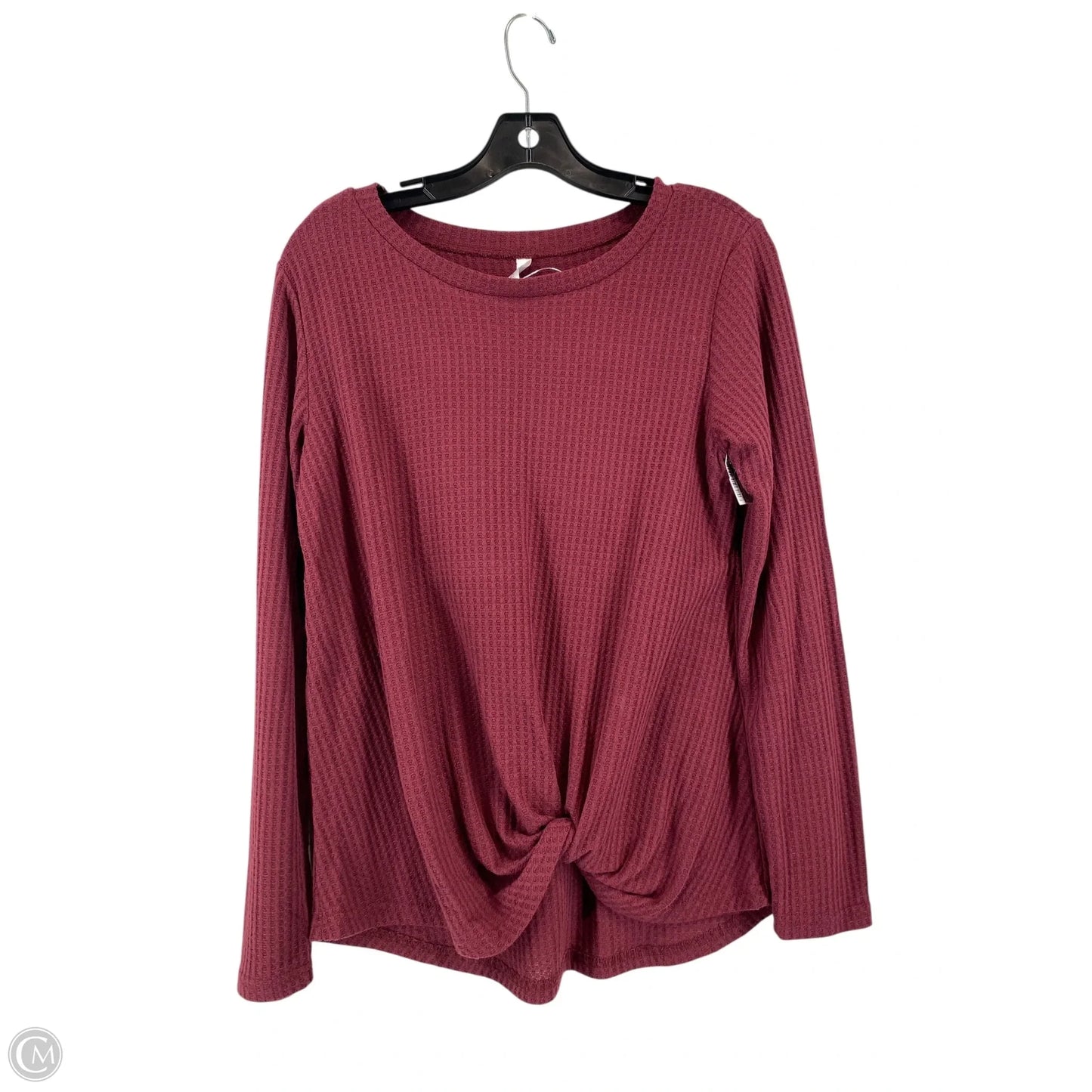 Top Long Sleeve By Cme In Red, Size: M