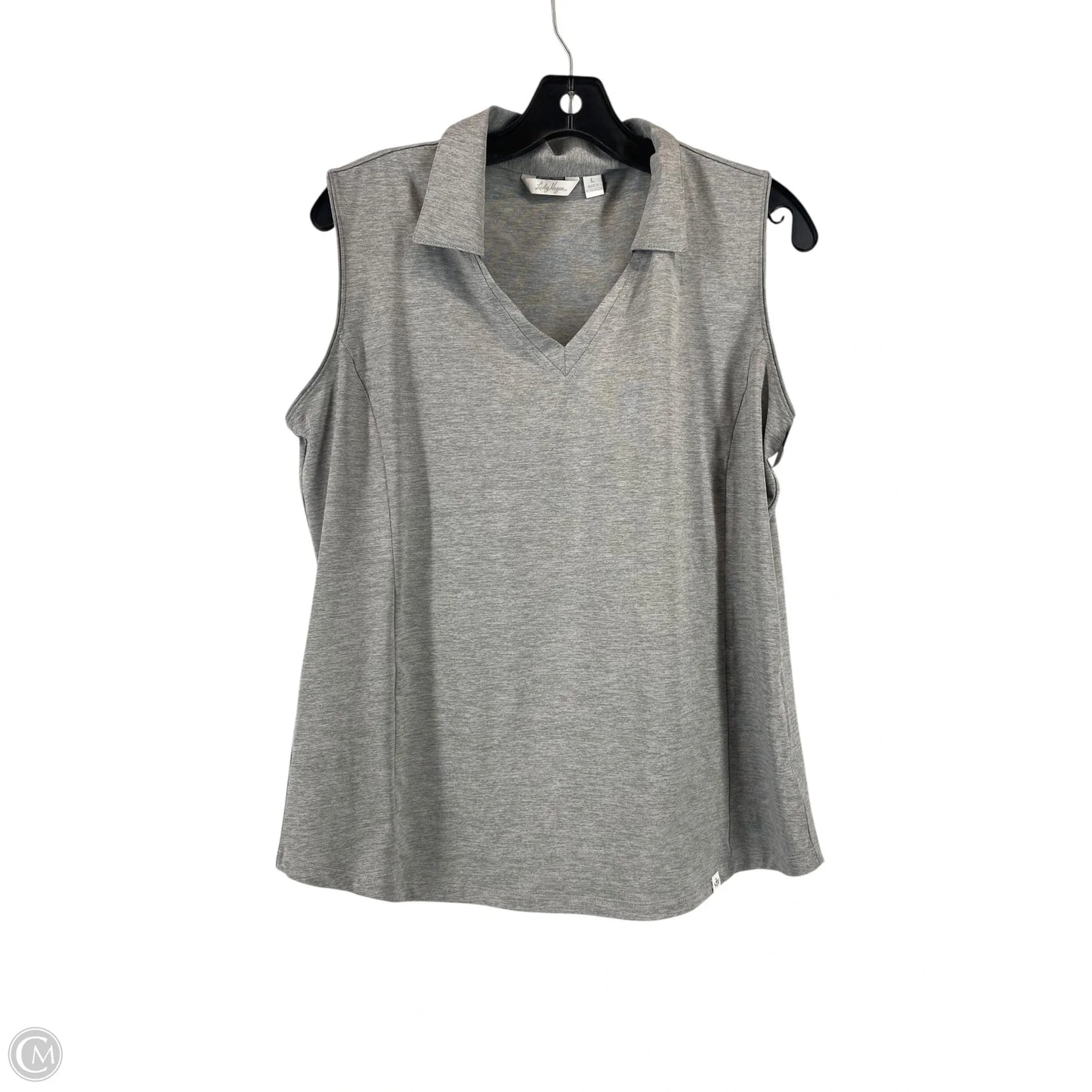 Athletic Tank Top By Lady Hagen In Grey, Size: L