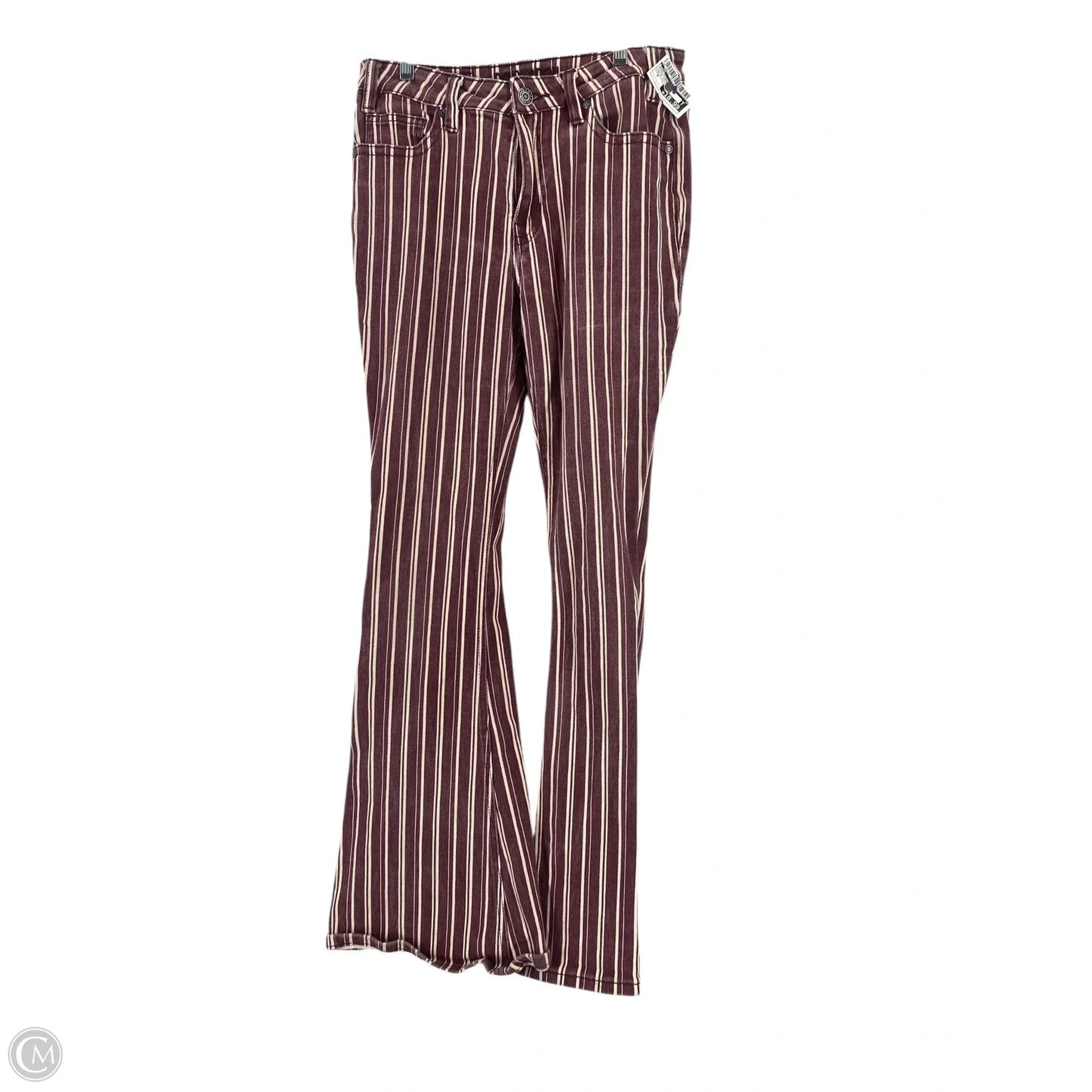 Jeans Flared By Cmc In Striped Pattern, Size: 6