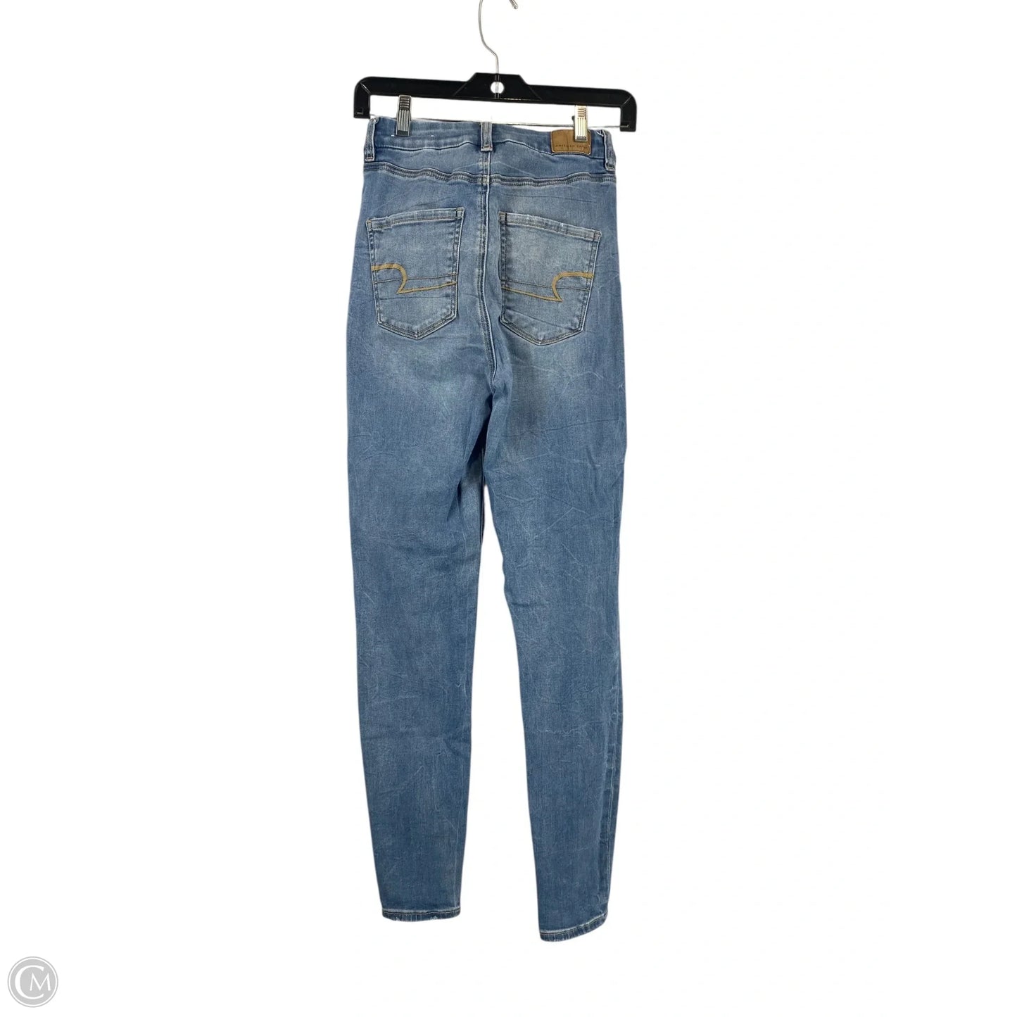 Jeans Jeggings By American Eagle In Blue Denim, Size: 4