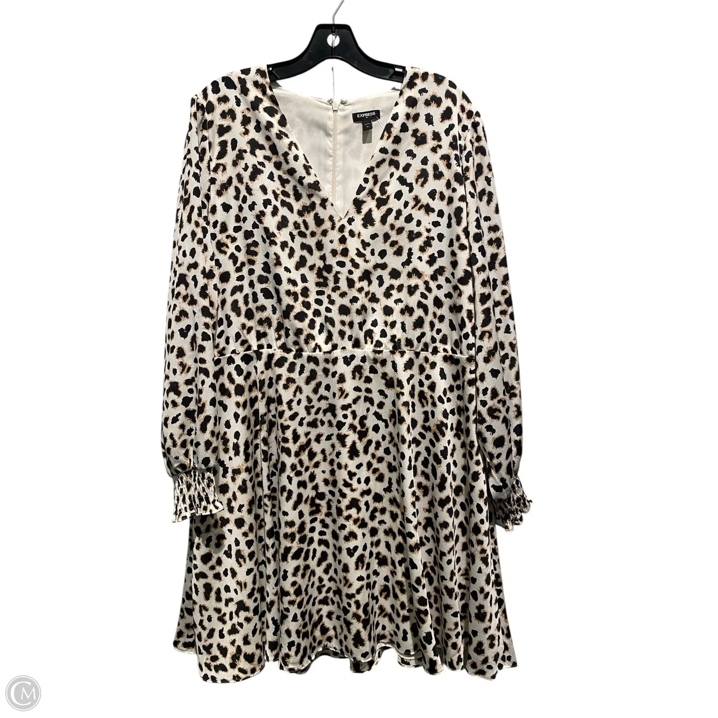 Dress Casual Short By Express In Animal Print, Size: Xl