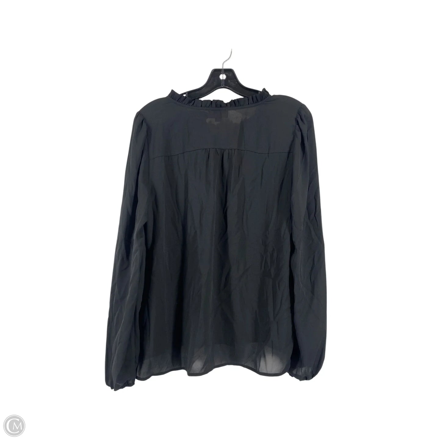 Top Long Sleeve By Loft In Black, Size: S