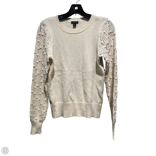 Sweater By Ann Taylor In Cream, Size: Xs