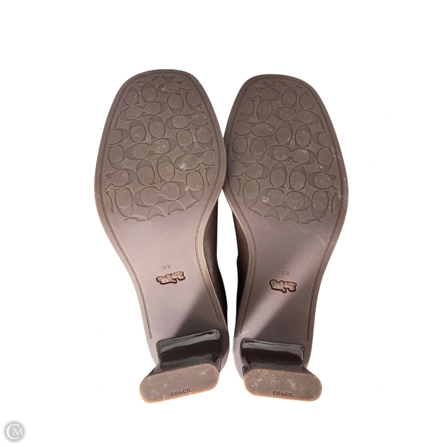 Boots Designer By Coach In Brown, Size: 8.5