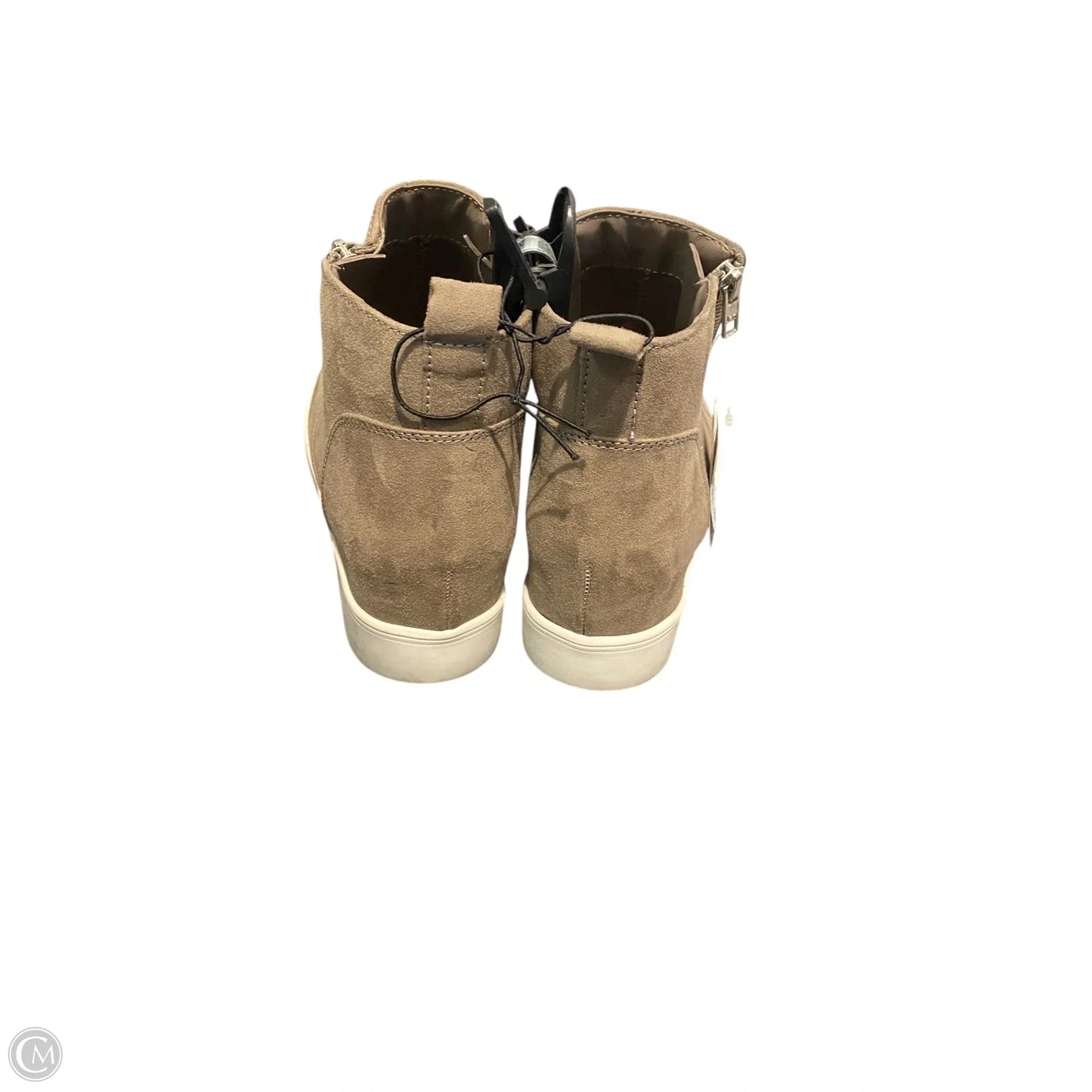 Boots Ankle Flats By Time And Tru In Grey, Size: 7.5