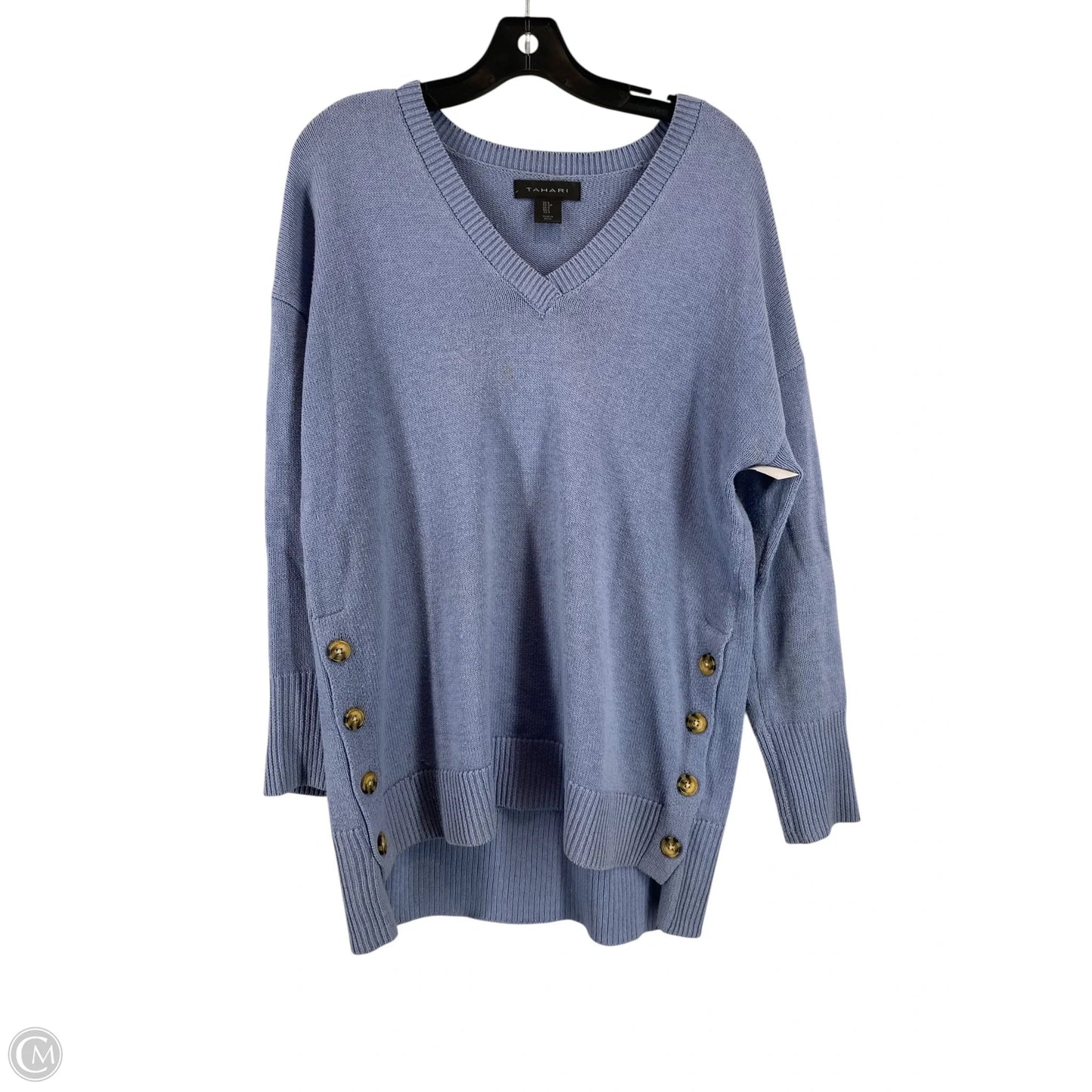Sweater By Tahari By Arthur Levine In Blue, Size: S
