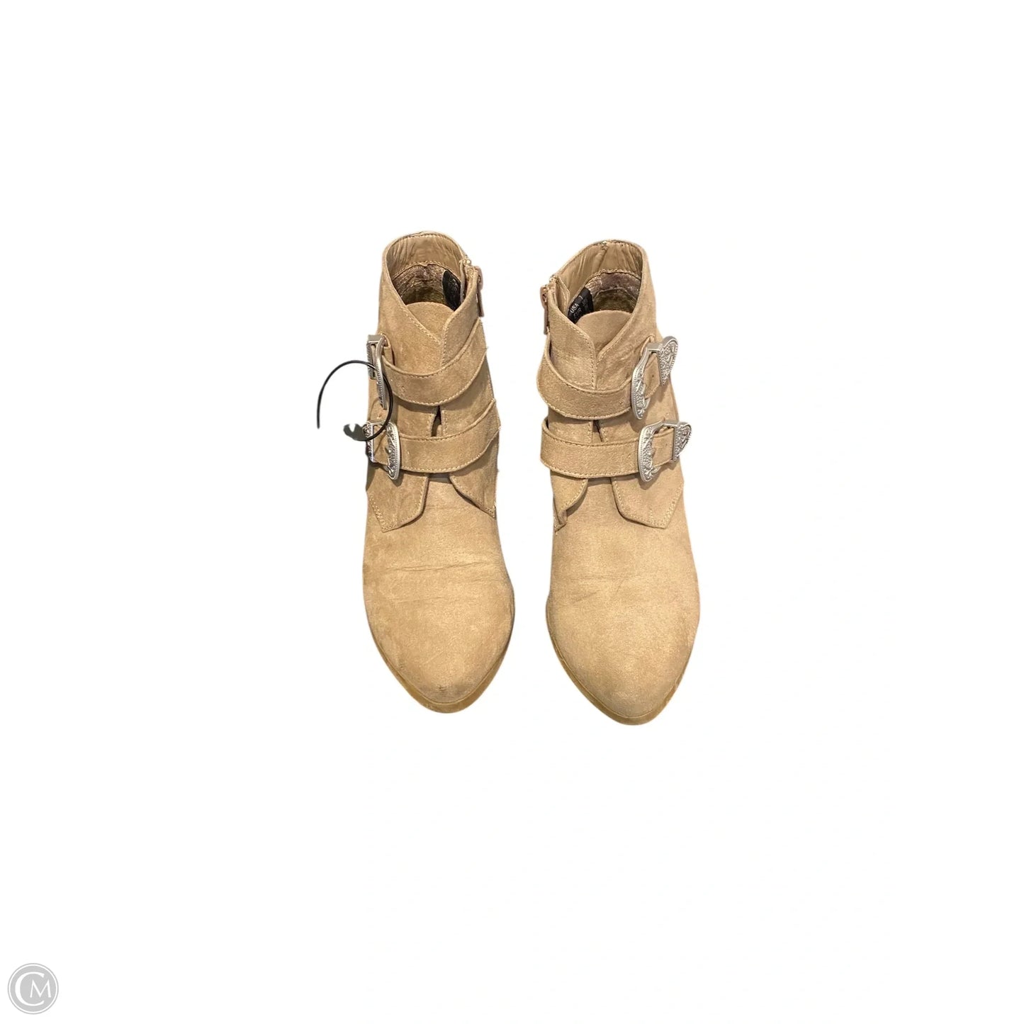 Boots Ankle Heels By Christian Siriano In Tan, Size: 7